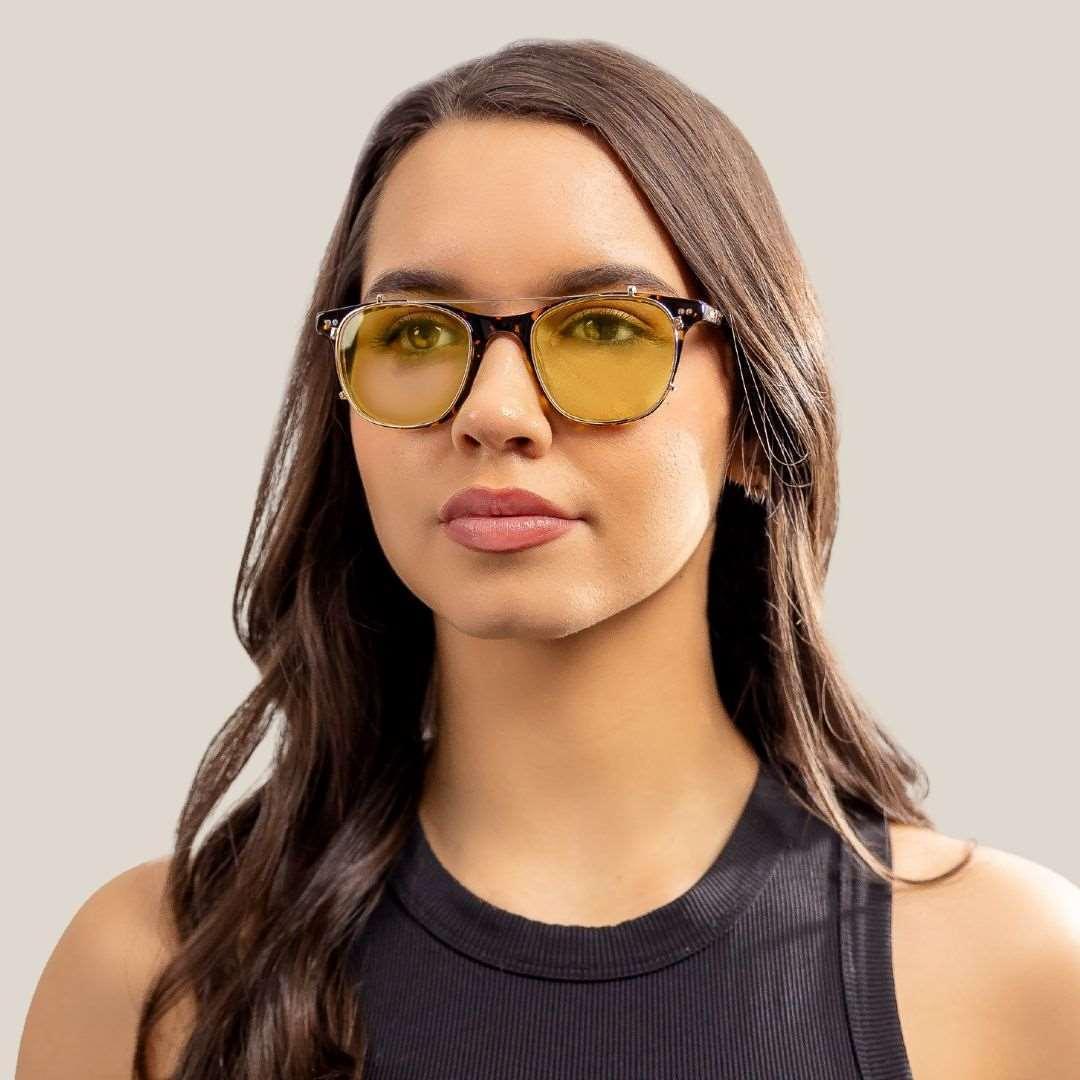 2 in 1 - Templeton Tortoise Shell (Day clip on)